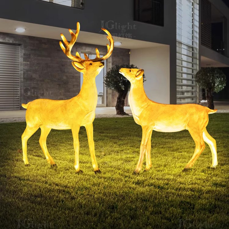 Outdoor Lighting Unique - Iluminación de animales callejeros, estatua de