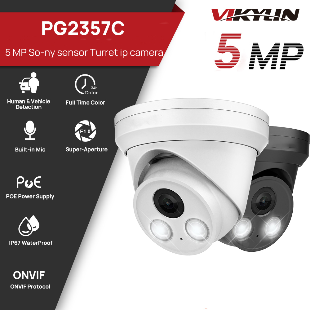 Outdoor Lighting Options - Cámara IP VIKYLIN de 5MP con