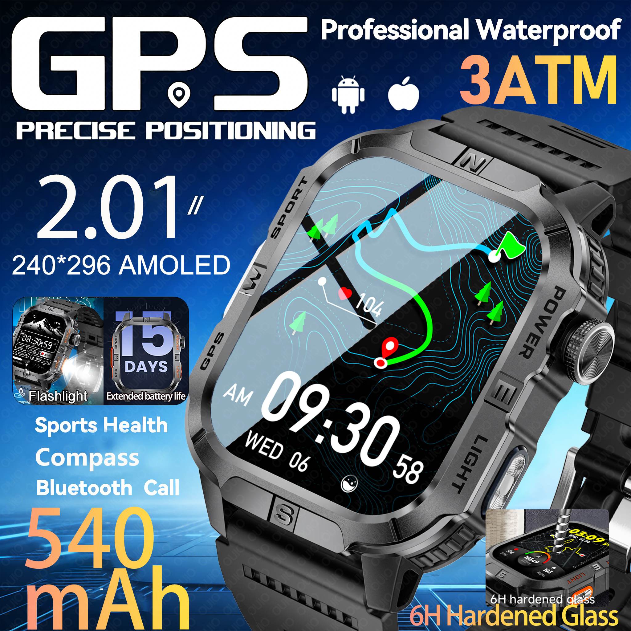 Outdoor Lighting Track - Nuevo Reloj Inteligente 2026 con GPS,