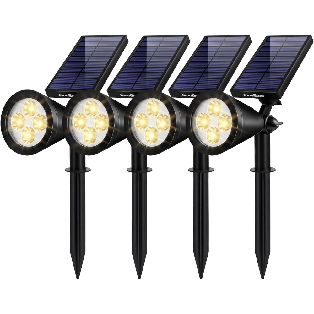 Outdoor Lighting Options - Luces Solares para Exteriores, Blanco Cálido,