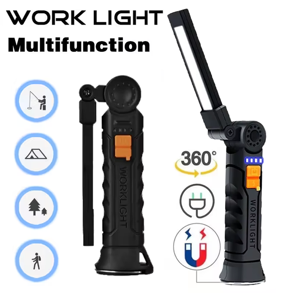 Outdoor Lighting Fixtures - Linterna LED COB portátil, linterna recargable