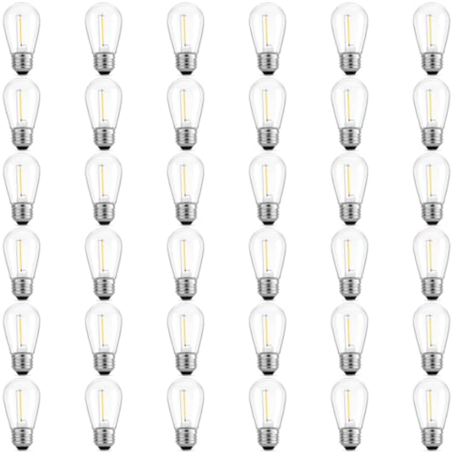 Outdoor Lighting Led - Paquete de 36 Bombillas LED S14