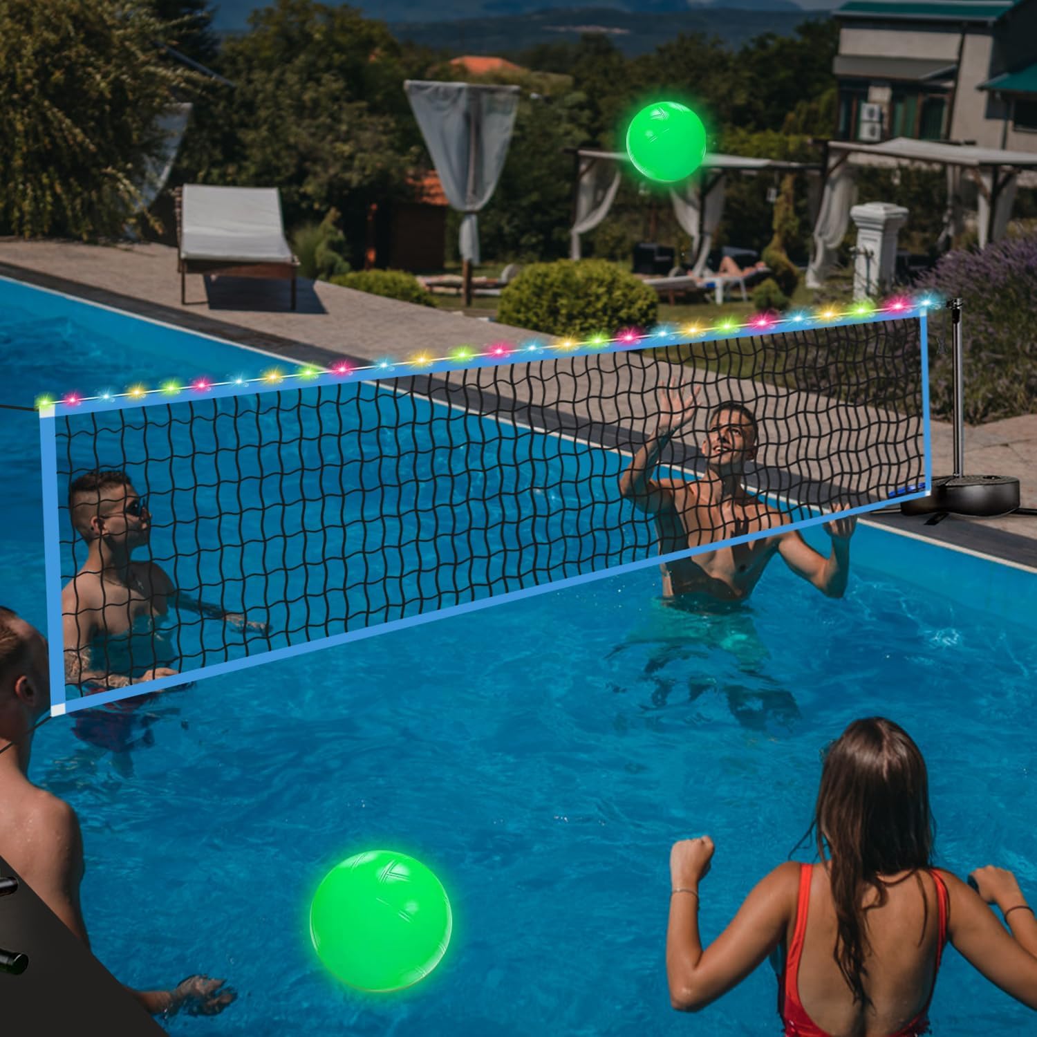 Outdoor Lighting Led - Red de Voleibol LED Portátil para