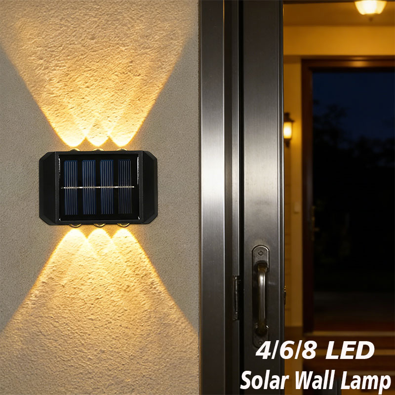 Solar Wall Sconce - Lámpara Solar LED para Exteriores de