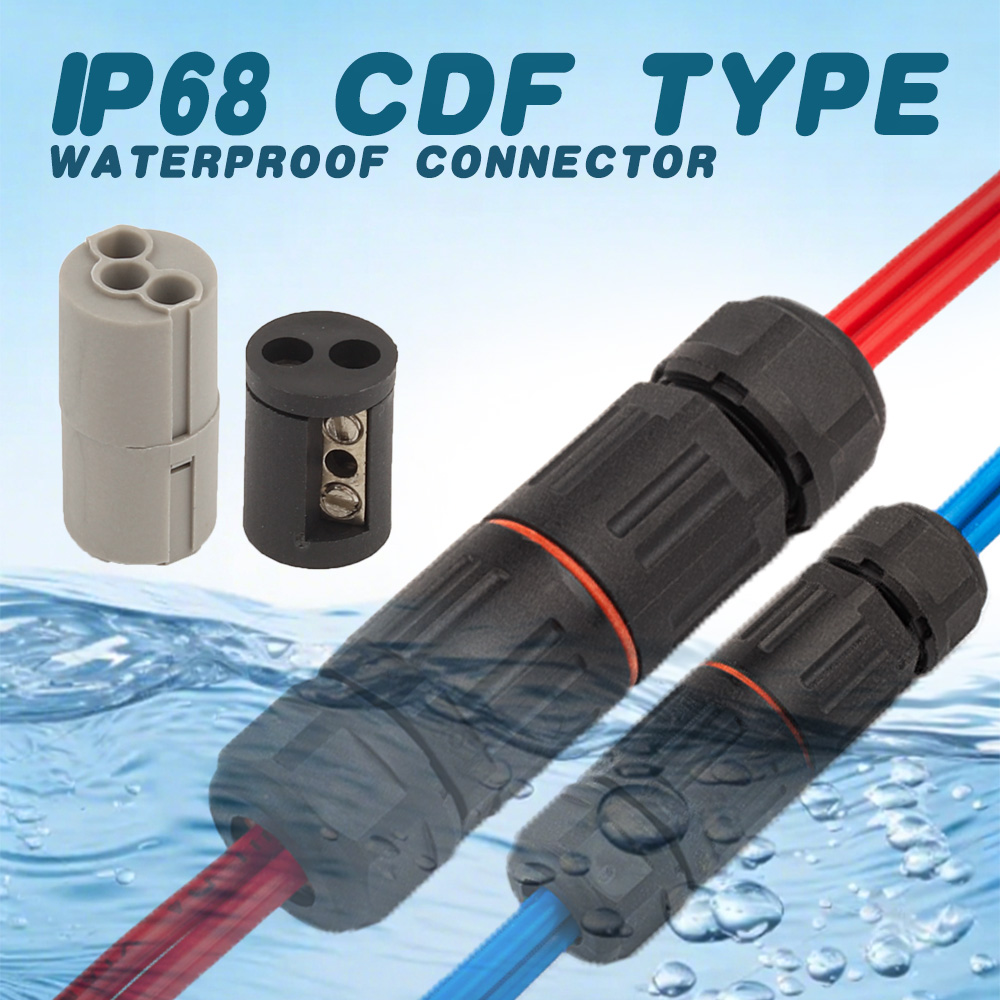 Outdoor Lighting Connectors - Conector eléctrico resistente al agua IP68,