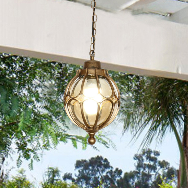 Outdoor Lighting Unique - Luces colgantes negras para exteriores con