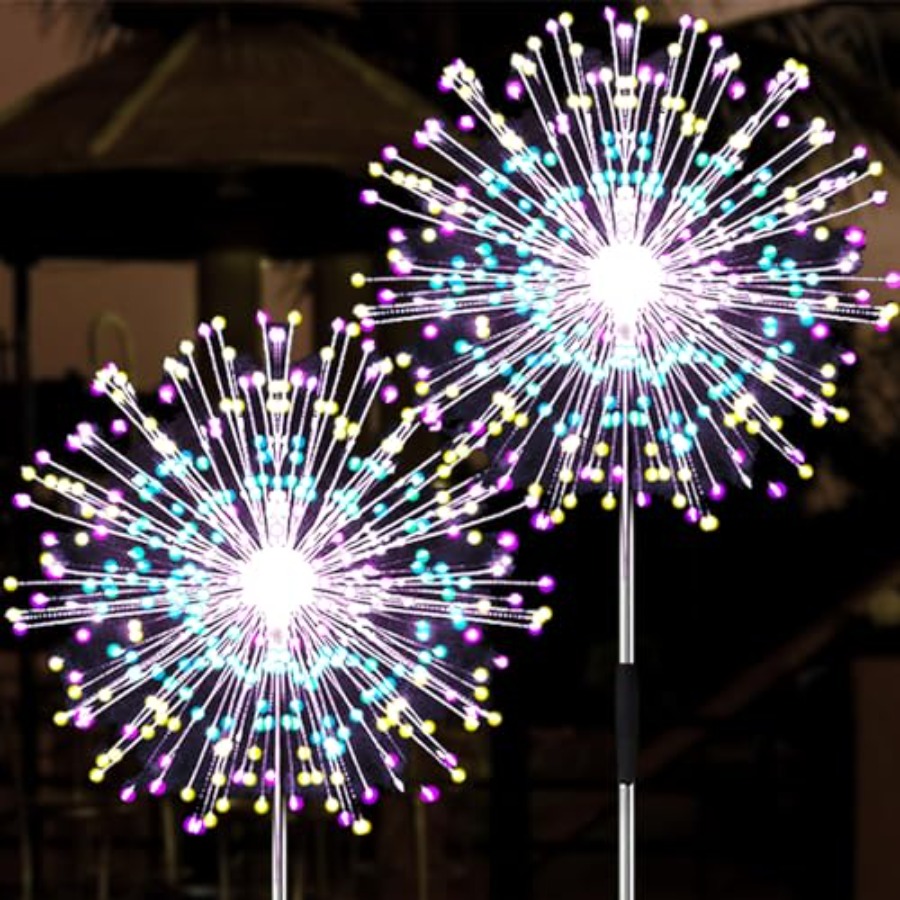Outdoor Lighting Pathway - Luces Solares de Fuegos Artificiales, Luces