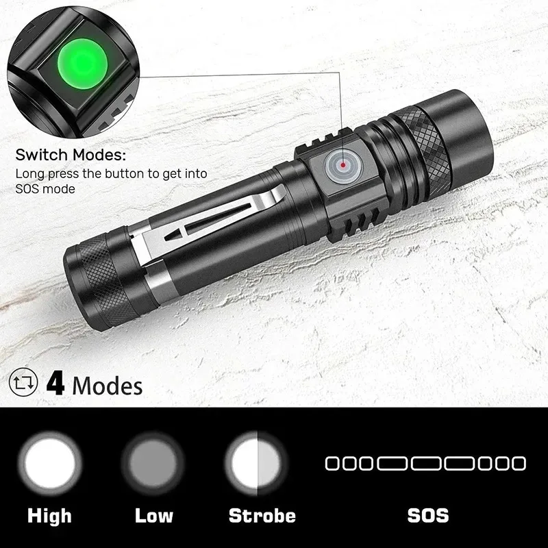 Linterna LED T6 Recargable, Li - Outdoor Lighting Lowes reseña y precio
