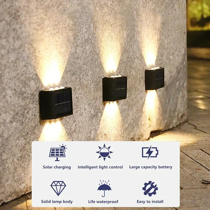 Lámpara Solar LED para Exterio - Solar Wall Sconce reseña y precio
