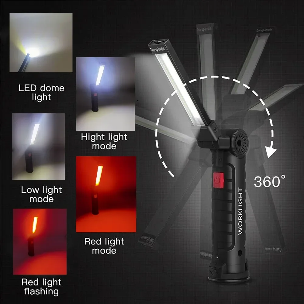 Linterna LED COB portátil, luz - Outdoor Lighting For Camping reseña y precio