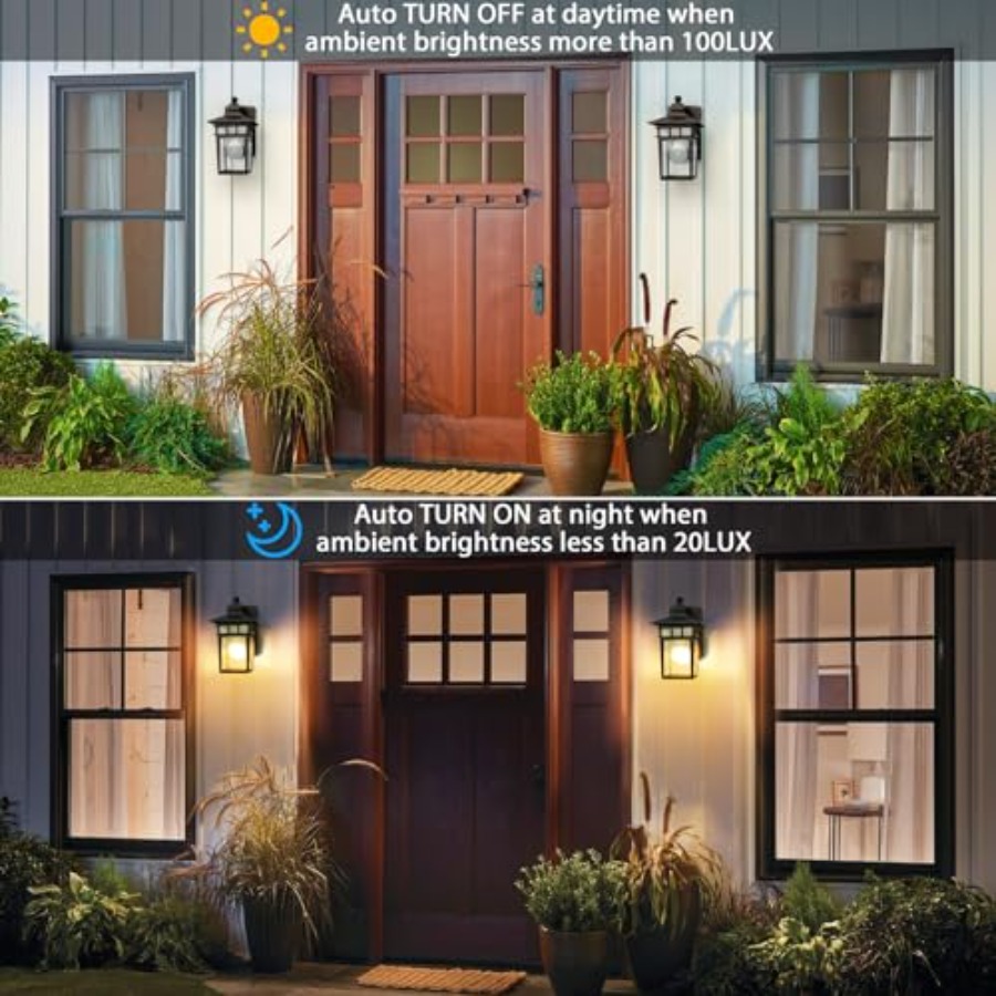 Lámpara Exterior con Enchufe G - Solar Wall Sconce reseña y precio