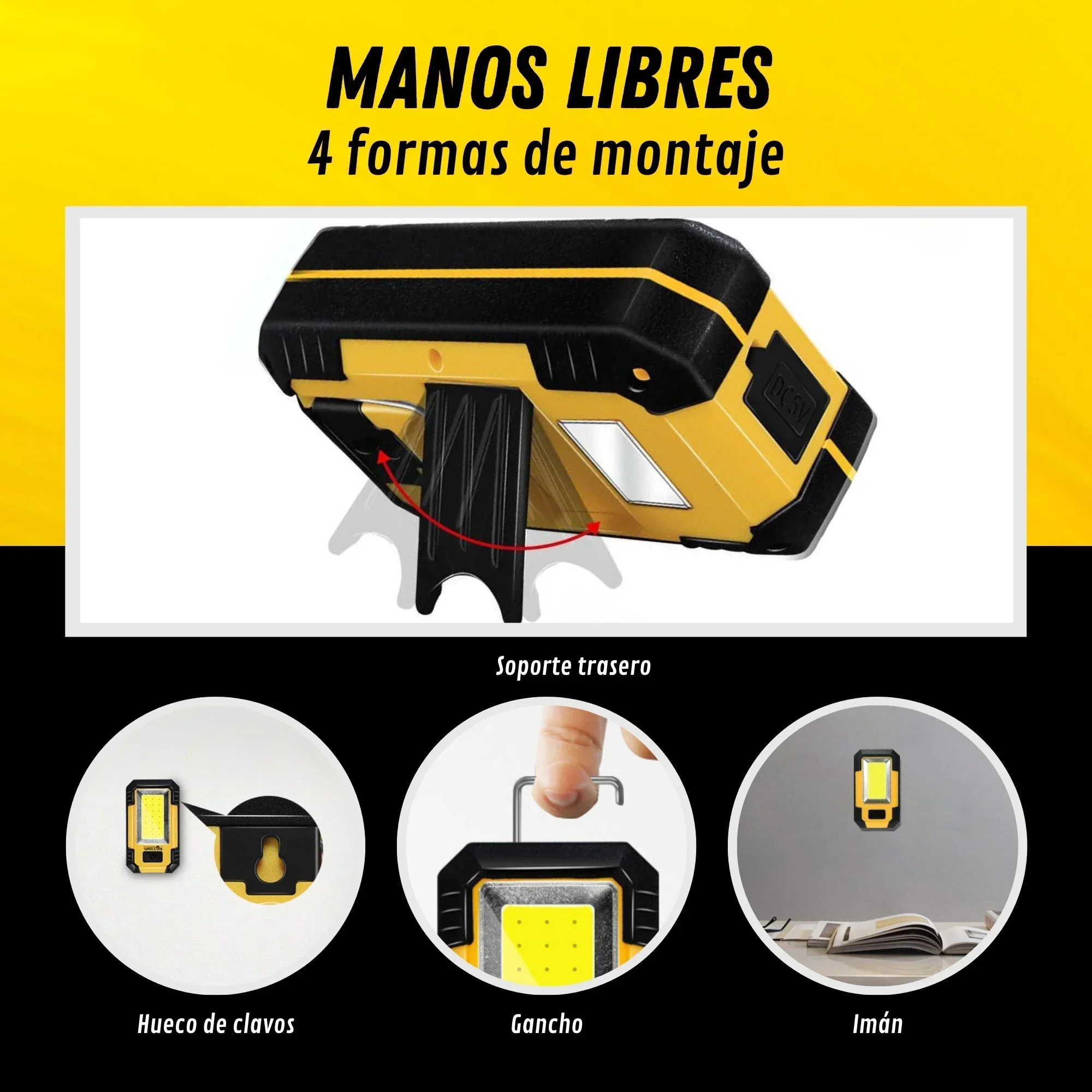 Linterna de Trabajo Recargable - Outdoor Lighting Fixtures reseña y precio