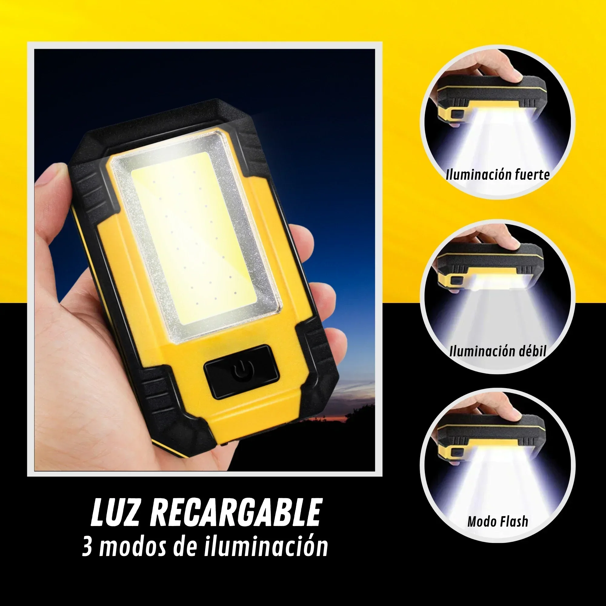 Linterna de Trabajo Recargable - Outdoor Lighting Fixtures reseña y precio