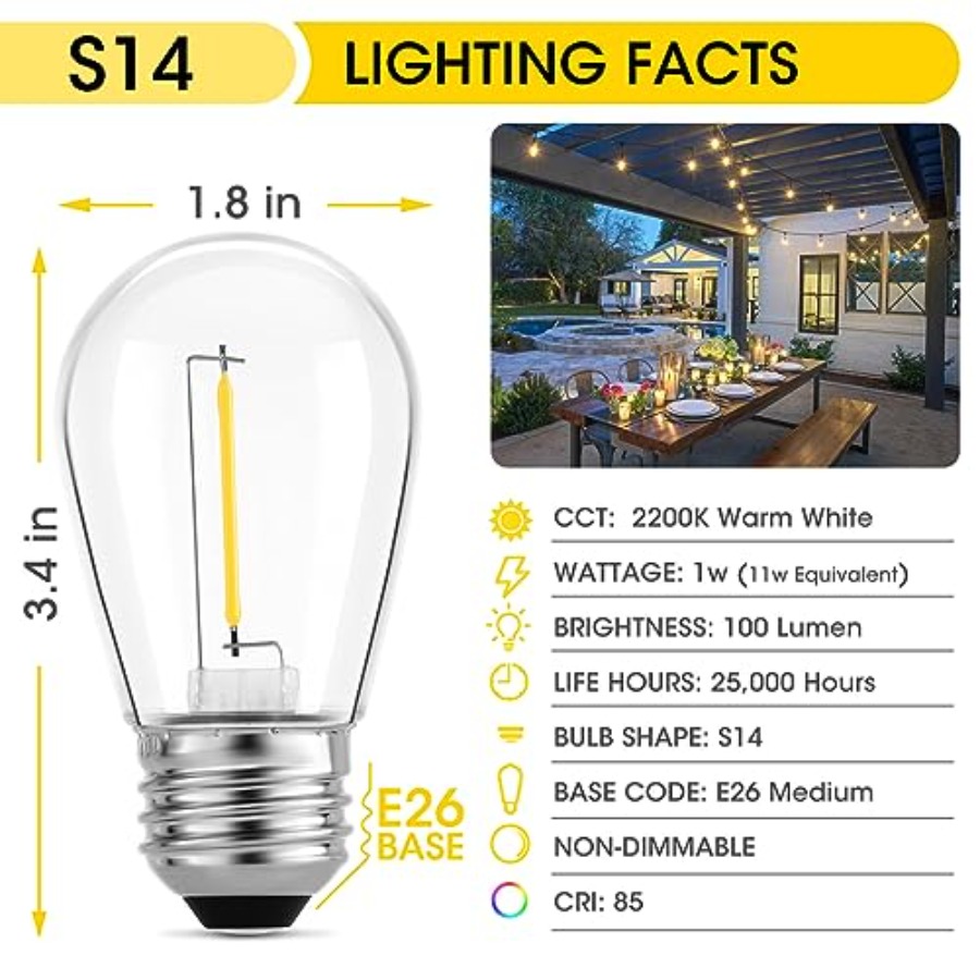 Paquete de 36 Bombillas LED S1 - Outdoor Lighting Led reseña y precio