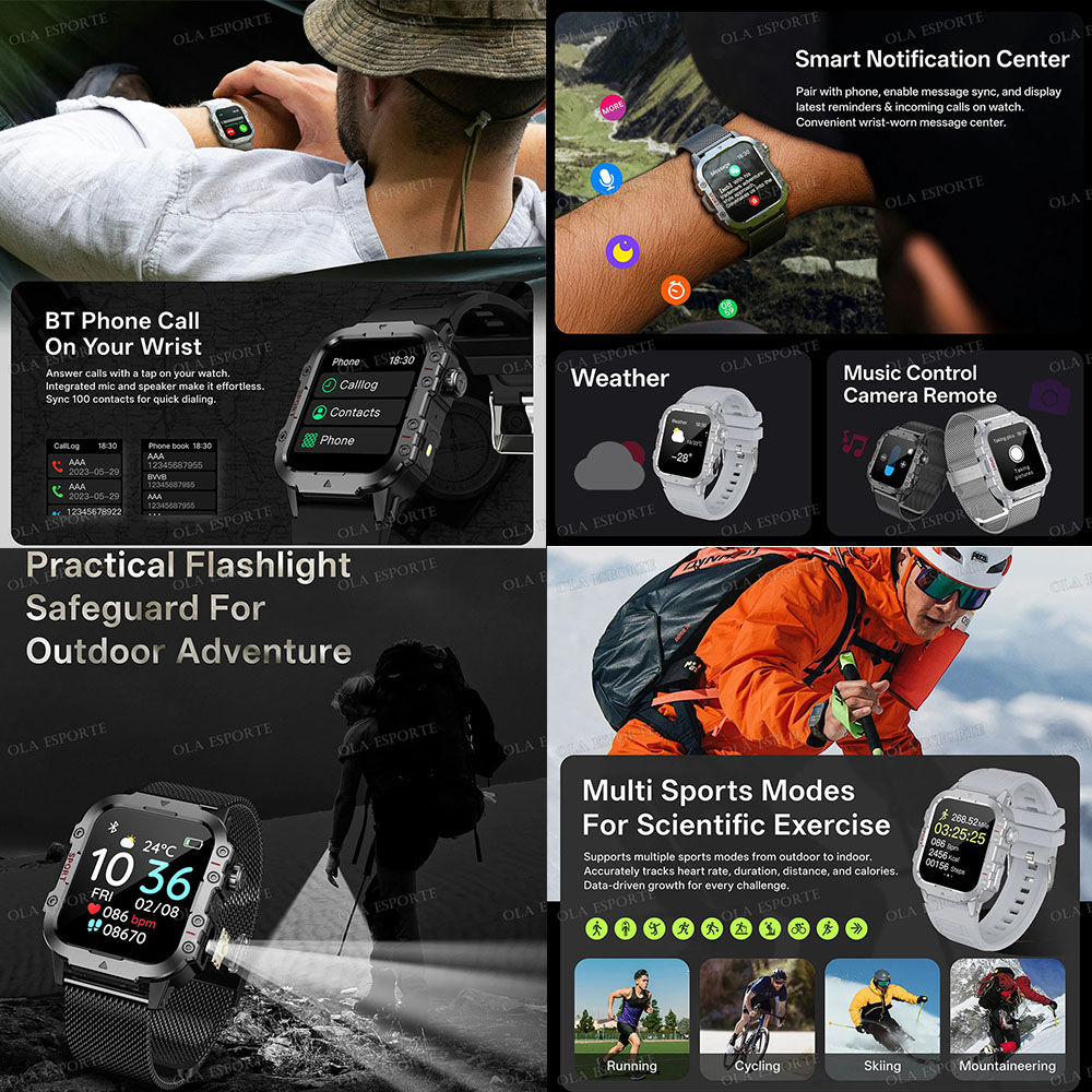 Reloj inteligente militar para - Outdoor Lighting Track reseña y precio