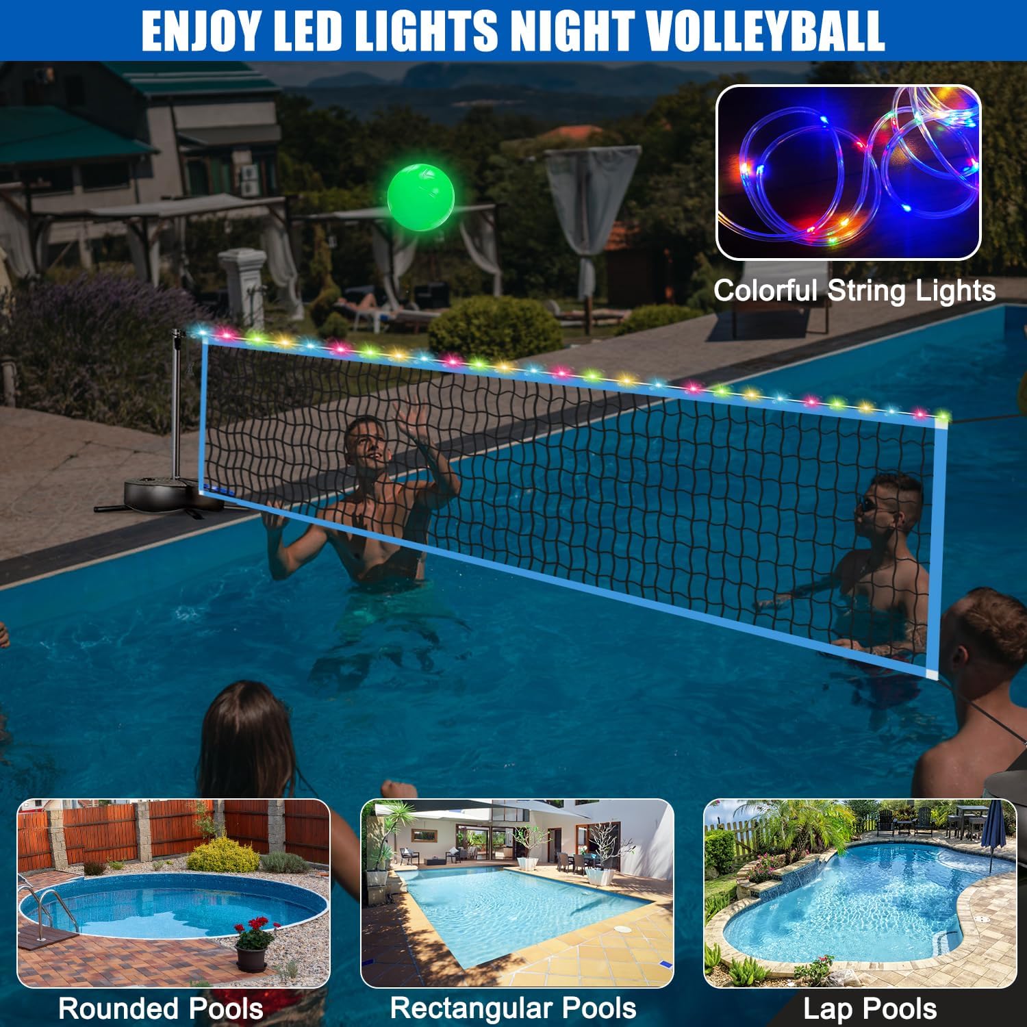Red de Voleibol LED Portátil p - Outdoor Lighting Led reseña y precio