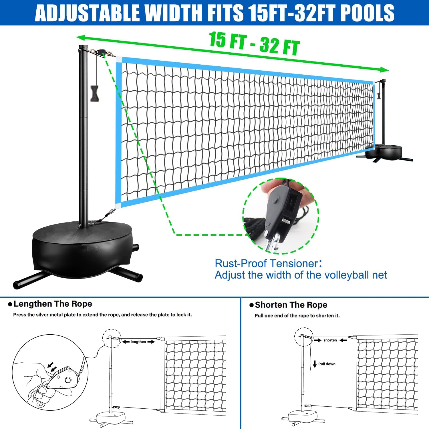 Red de Voleibol LED Portátil p - Outdoor Lighting Led reseña y precio