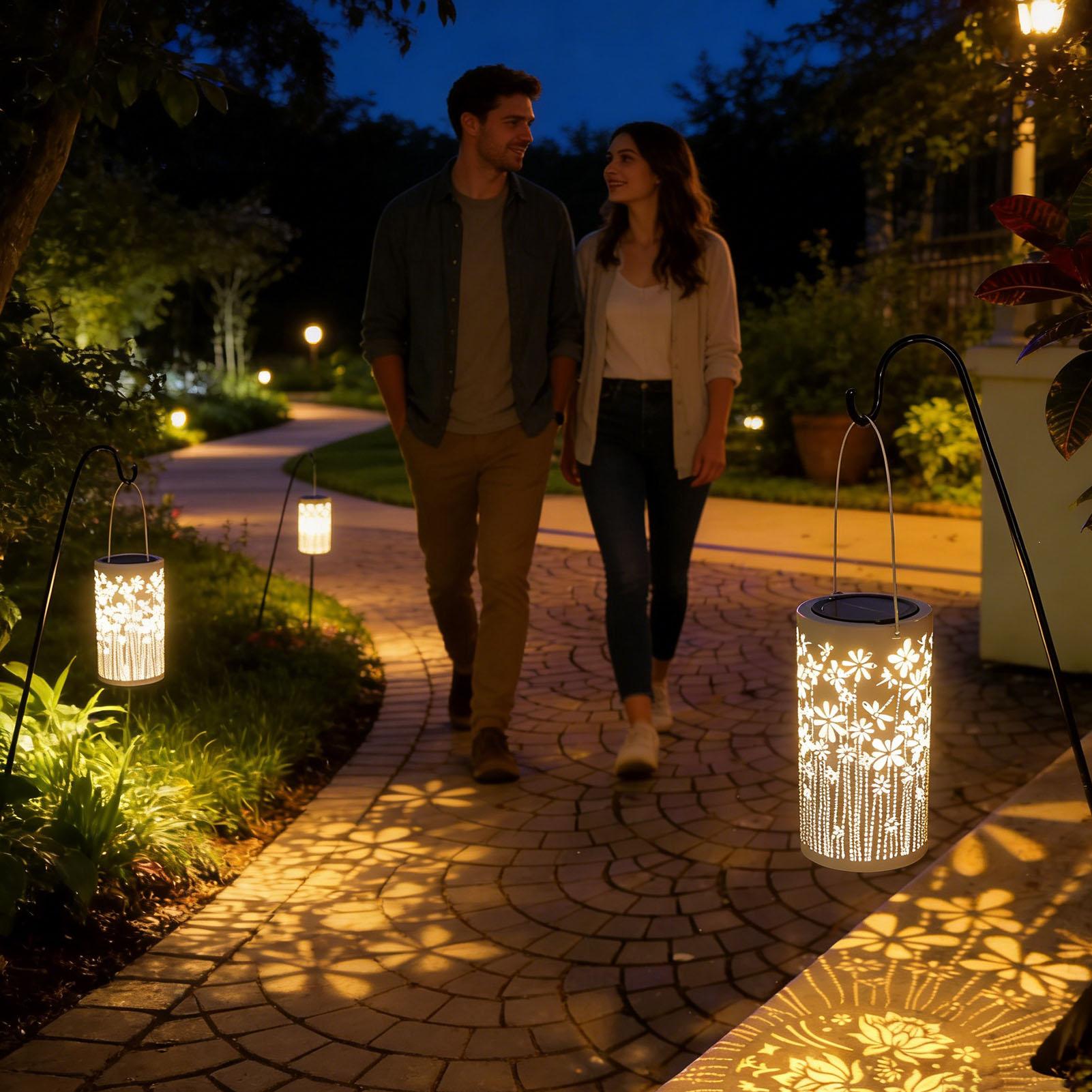 Linternas solares decorativas, - Outdoor Lighting Pathway reseña y precio