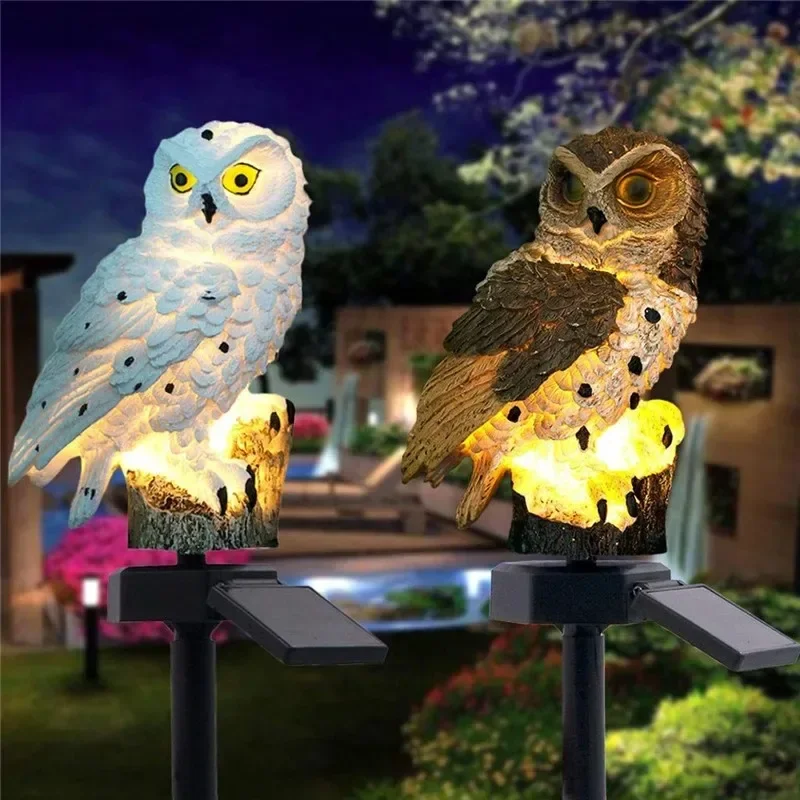 Lámpara Solar con Forma de Búh - Outdoor Lighting Fixtures reseña y precio