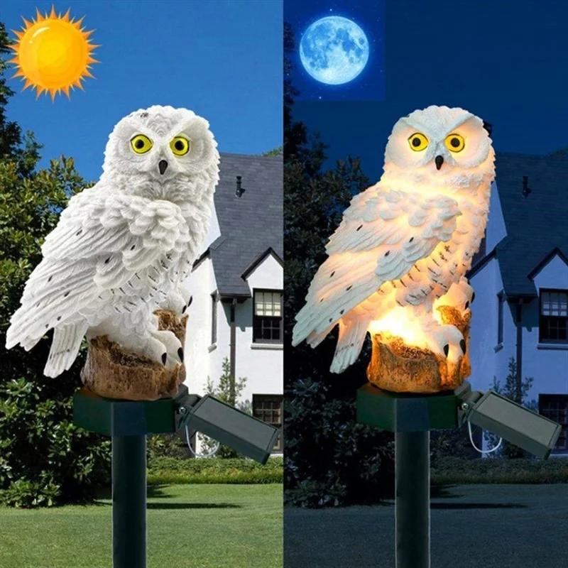 Lámpara Solar con Forma de Búh - Outdoor Lighting Fixtures reseña y precio