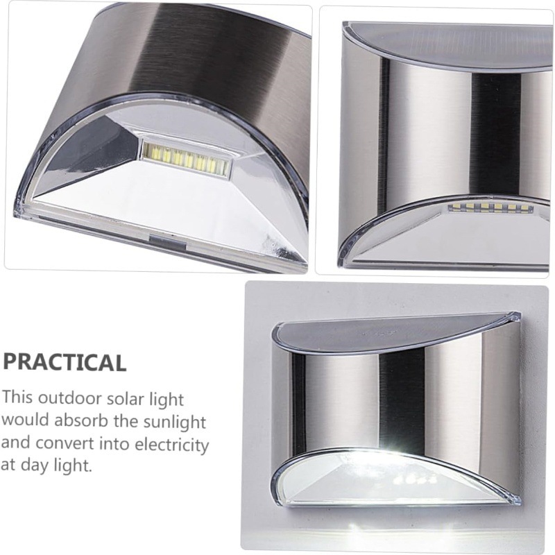 Luz Solar de jardín de acero i - Solar Wall Sconce reseña y precio