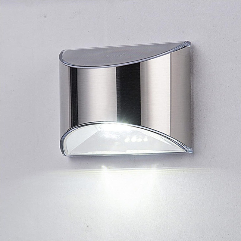 Luz Solar de jardín de acero i - Solar Wall Sconce reseña y precio