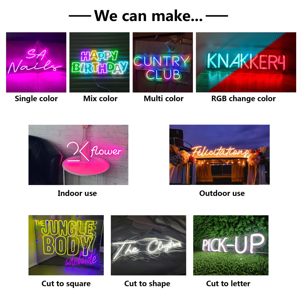 Letrero de neón LED personaliz - Outdoor Lighting Unique reseña y precio