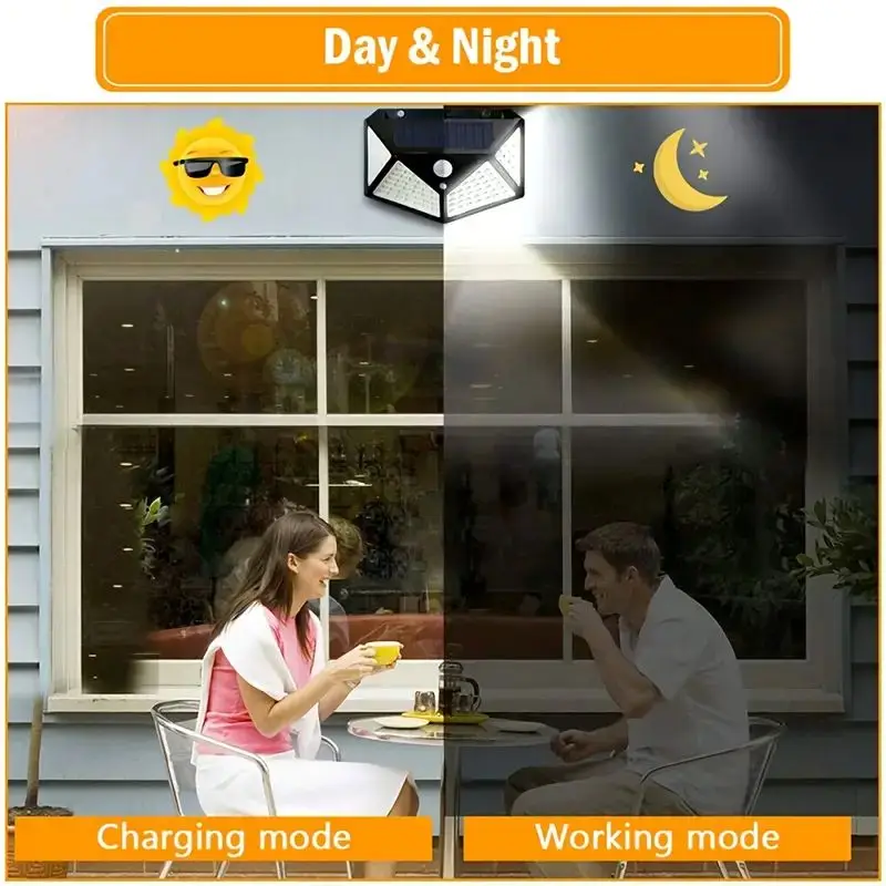 Lámpara Solar de Jardín de 100 - Solar Wall Sconce reseña y precio