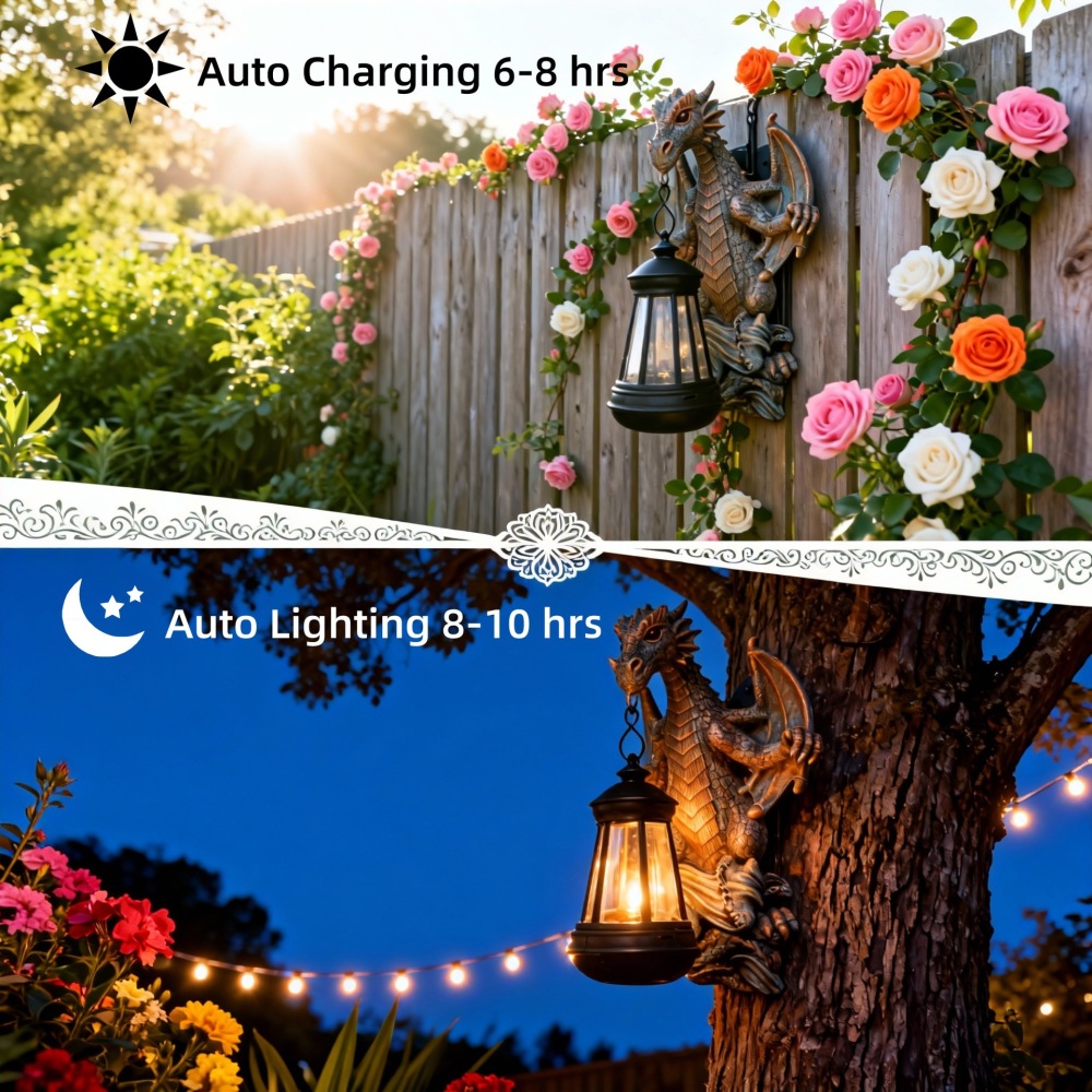 Figura de Dragón Solar Única,  - Outdoor Lighting Unique reseña y precio