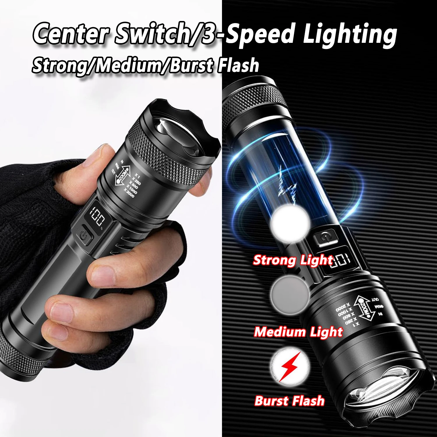 Linterna LED ultrabrillante, l - Outdoor Lighting Fixtures reseña y precio