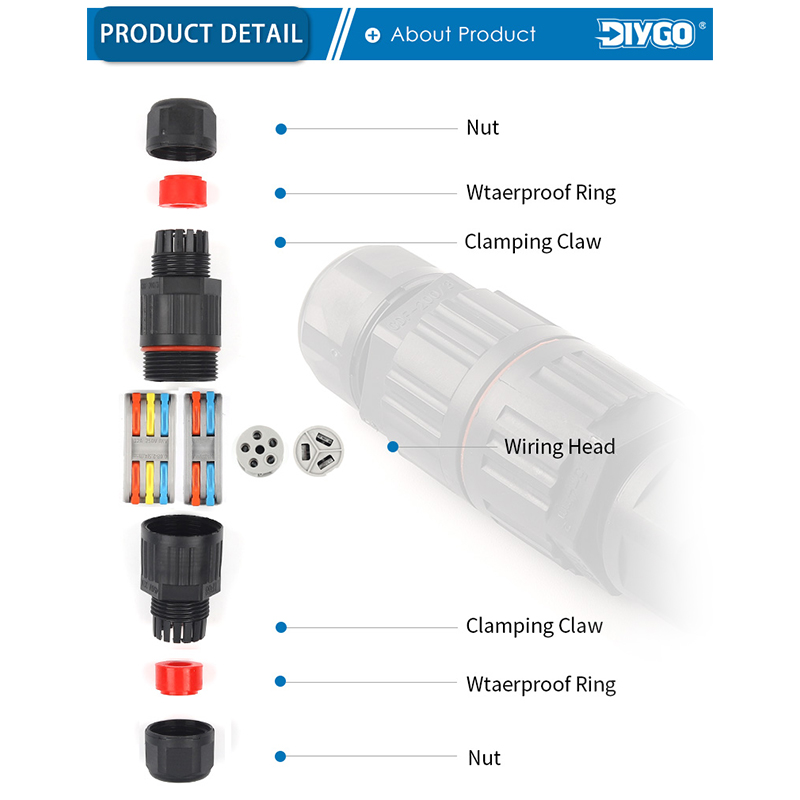 Conector eléctrico resistente  - Outdoor Lighting Connectors reseña y precio