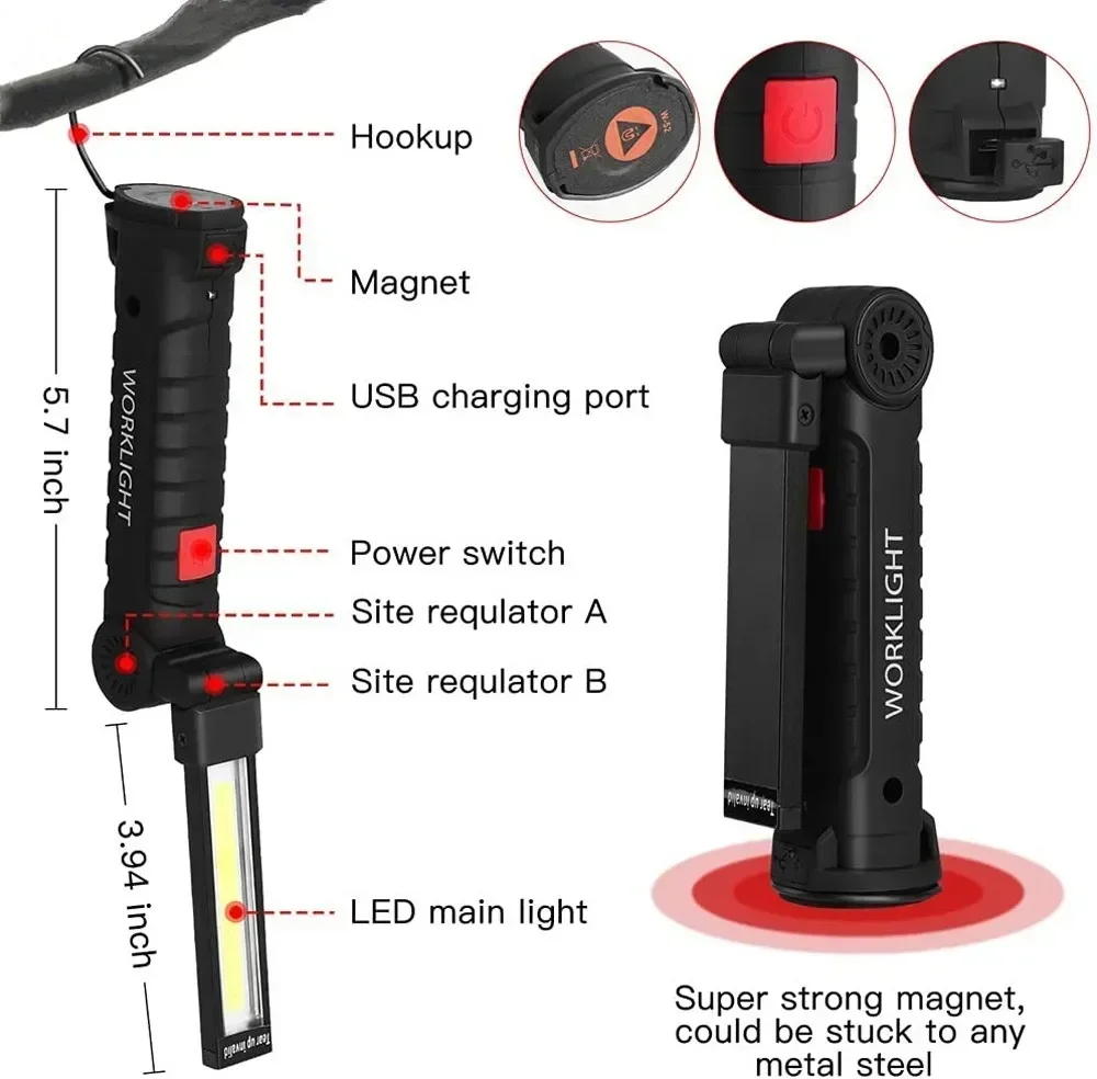 Linterna LED COB Lámpara de in - Outdoor Lighting Fixtures reseña y precio