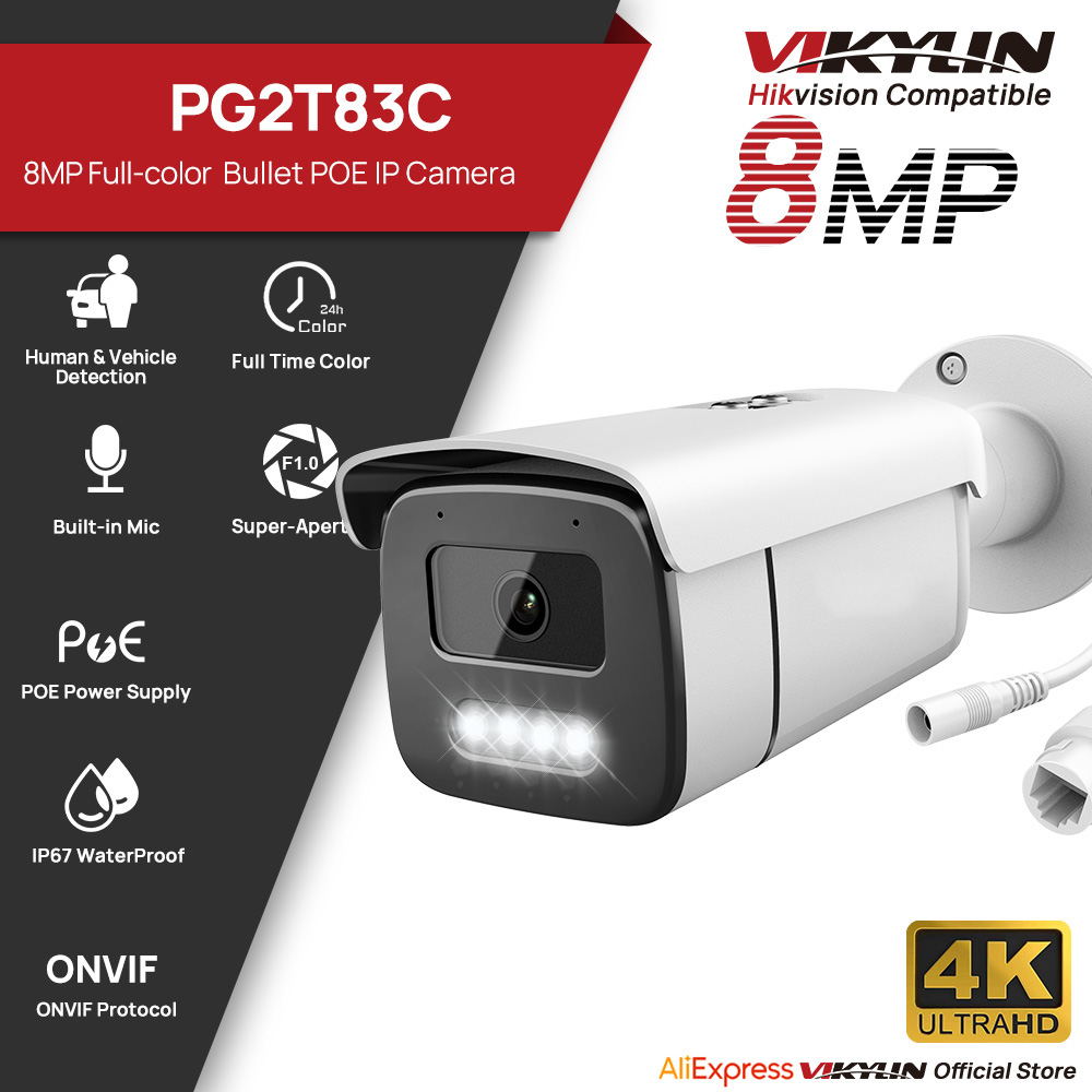 Cámara IP Vikylin de 8MP con V - Outdoor Lighting Options reseña y precio