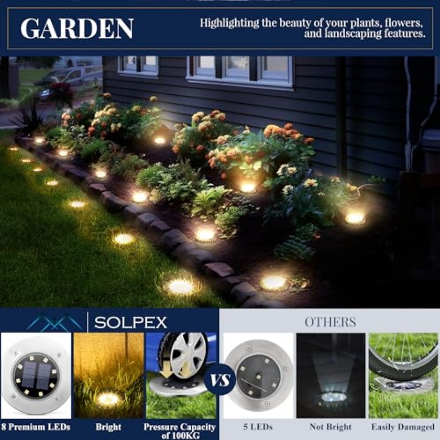 Luces Solares para Jardín, Luc - Outdoor Lighting Led reseña y precio
