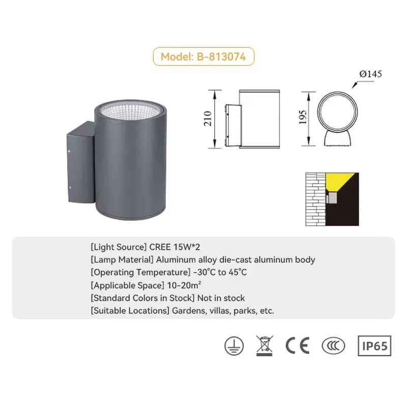 Lámpara de Pared LED para Exte - Outdoor Lighting Led reseña y precio