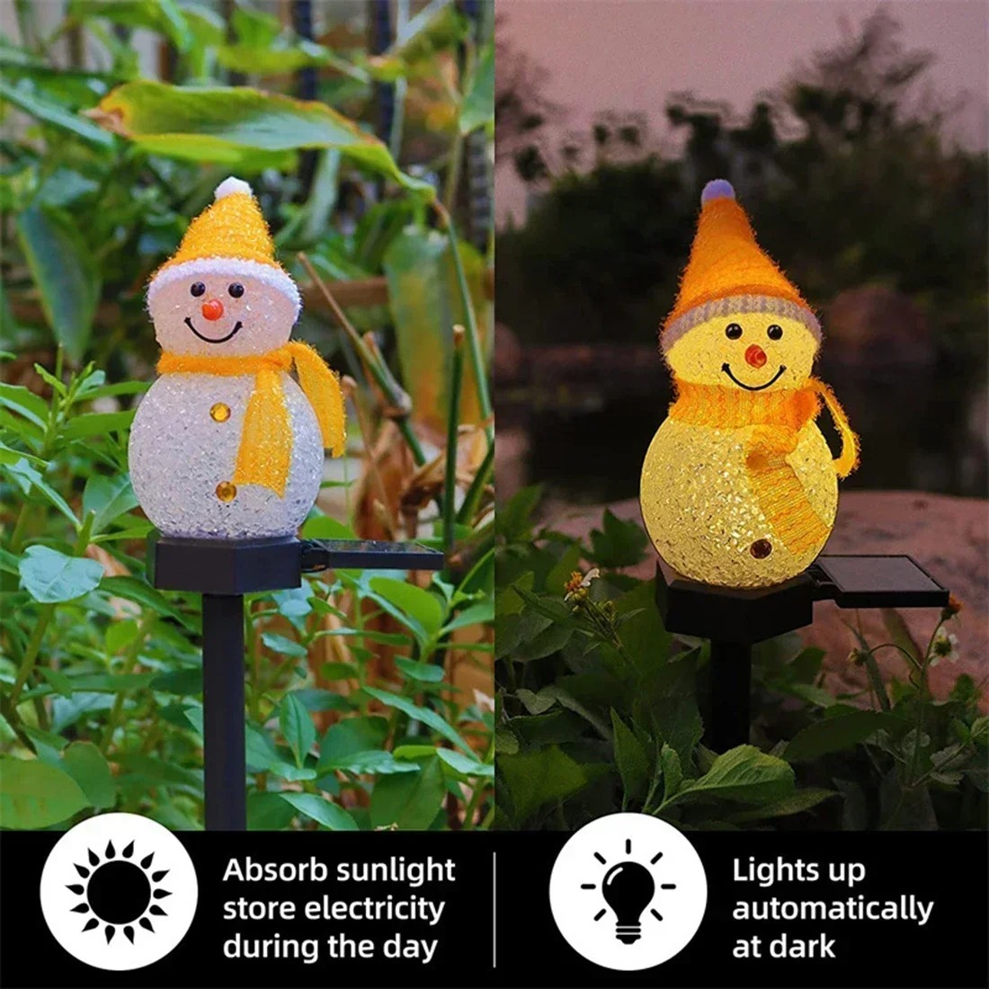 Lámpara Solar de Jardín con Fo - Outdoor Lighting Pathway reseña y precio