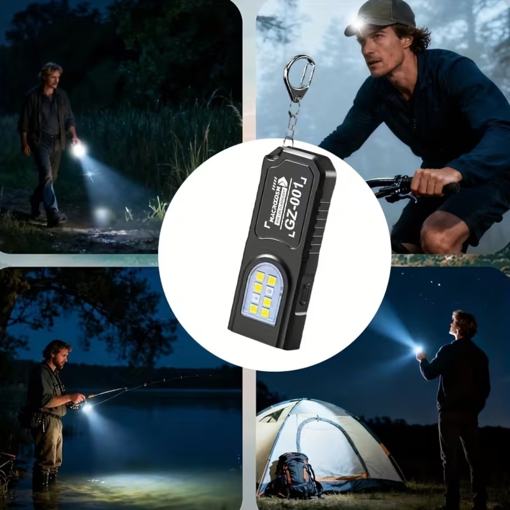 Mini linterna LED COB con llav - Outdoor Lighting Fixtures reseña y precio
